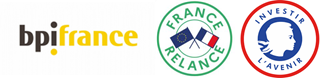 Logos bpifrance, France relance et Investir l'avenir