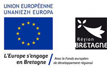 Logos FEDER et Région Bretagne
