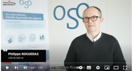 Témoignage de l'entreprise OSO-AI accompagnée par BSB (Biotech Santé Bretagne).